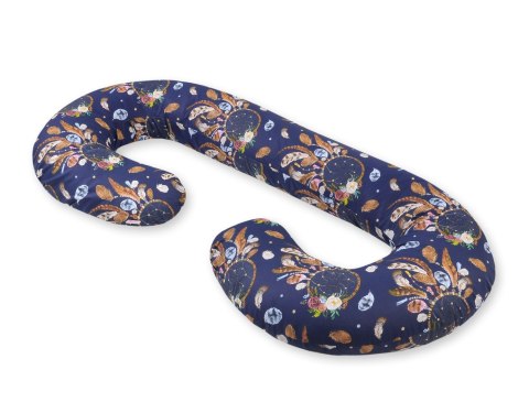 Bobono Poduszka ciążowa typu C dla kobiet w ciąży do spania karmienia + zdejmowana poszewka - łapacze snów