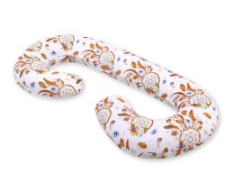 Bobono Poduszka ciążowa typu C dla kobiet w ciąży do spania karmienia + zdejmowana poszewka - łapacze snów