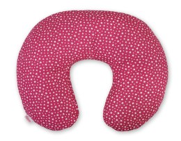 Bobono Poduszka rogal do karmienia fasolka + zdejmowana poszewka - gwiazdki bordowe