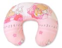 Bobono Poduszka rogal do karmienia fasolka + zdejmowana poszewka - miś z balonikiem różowy