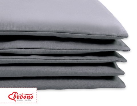 Bobono Pościel 2-cz 120x90 - Serduszka antracyt