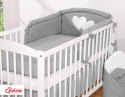 Bobono Pościel 3-cz 120x90 - Serduszka antracyt