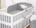 Bobono Pościel 3-cz 120x90 - Serduszka antracyt