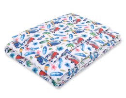 Bobono Pościel dla dzieci 2-częściowa bawełniana 120x90 cm - - autobusy