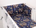 Bobono Pościel dla dzieci 2-częściowa bawełniana 120x90 cm - łapacze snów granatowe