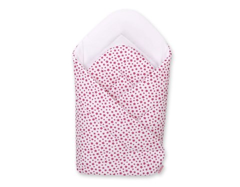 Bobono Rożek dla niemowląt miękki - gwiazdki biało-bordowe