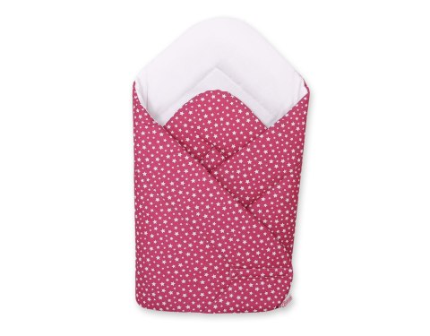 Bobono Rożek dla niemowląt miękki - gwiazdki bordowe