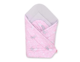 Bobono Rożek dla niemowląt miękki - króliczki różowe