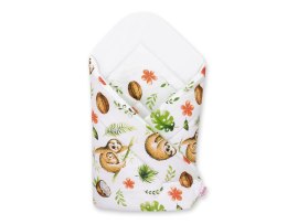 Bobono Rożek dla niemowląt miękki - leniwce beżowe/biały