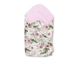 Bobono Rożek dla niemowląt miękki - peonie różowe