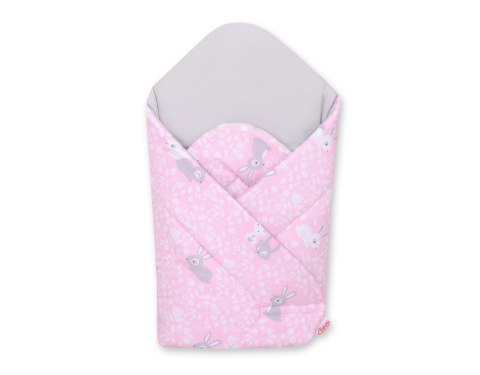 Bobono Rożek dla niemowląt usztywniany - króliczki różowe