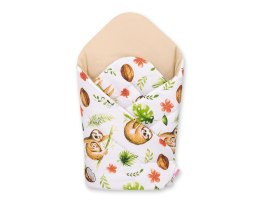 Bobono Rożek dla niemowląt usztywniany - leniwce beżowe/beżowy