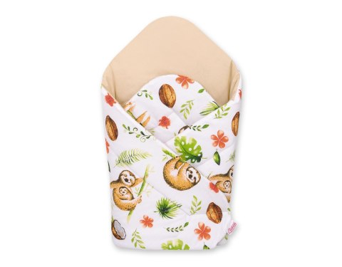 Bobono Rożek dla niemowląt usztywniany - leniwce beżowe/beżowy