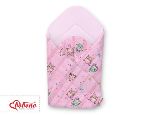 Bobono Rożek miękki - sówki różowo-miętowe/różowy