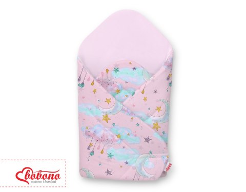 Bobono Rożek usztywniany - księżyce różowe/różowy