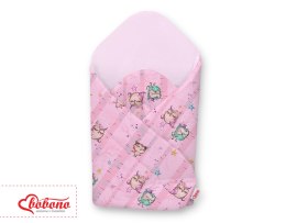 Bobono Rożek usztywniany - sówki różowo-miętowe/różowy