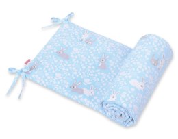Bobono Uniwersalny ochraniacz do łóżeczka - króliczki niebieskie
