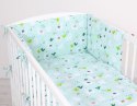 Bobono Uniwersalny ochraniacz do łóżeczka - lamy miętowe