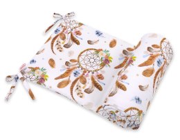 Bobono Uniwersalny ochraniacz do łóżeczka - łapacze snów białe