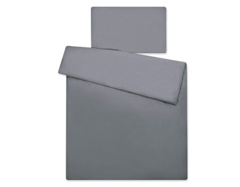 My Sweet Baby Bawełniana pościel dla dzieci 2-częściowa poszewki na poduszkę 60x40 i na kołderkę 120x90 - antracyt