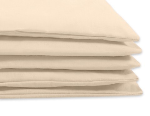 My Sweet Baby Bawełniana pościel dla dzieci 2-częściowa poszewki na poduszkę 60x40 i na kołderkę 120x90 - beżowa