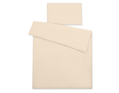 My Sweet Baby Bawełniana pościel dla dzieci 2-częściowa poszewki na poduszkę 60x40 i na kołderkę 120x90 - beżowa