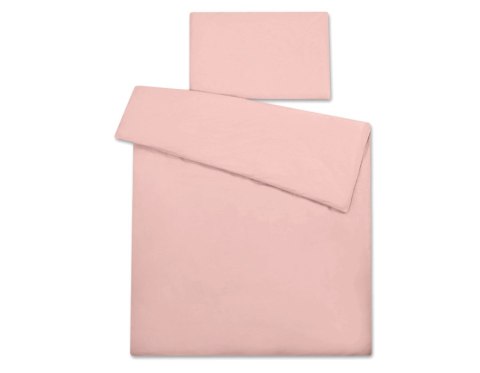 My Sweet Baby Bawełniana pościel dla dzieci 2-częściowa poszewki na poduszkę 60x40 i na kołderkę 120x90 brudny róż