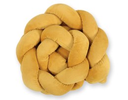 My Sweet Baby Ochraniacz warkocz pleciony MINKY do łóżeczka 180cm - musztardowy