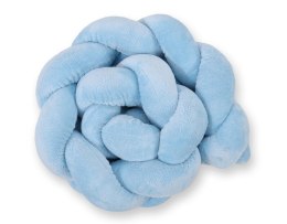 My Sweet Baby Ochraniacz warkocz pleciony MINKY do łóżeczka 180cm - niebieski