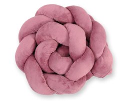 My Sweet Baby Ochraniacz warkocz pleciony MINKY do łóżeczka 180cm - róż retro