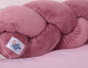 My Sweet Baby Ochraniacz warkocz pleciony MINKY do łóżeczka 180cm - róż retro