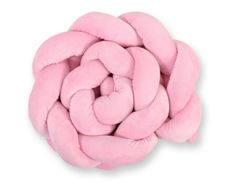 My Sweet Baby Ochraniacz warkocz pleciony MINKY do łóżeczka 180cm - różowy