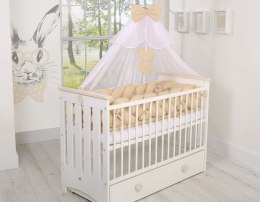 My Sweet Baby Ochraniacz warkocz pleciony do łóżeczka XXL - beżowy