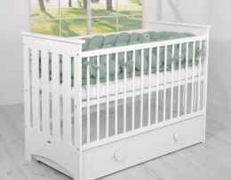 My Sweet Baby Ochraniacz warkocz pleciony do łóżeczka XXL - szałwia