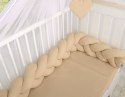 My Sweet Baby Ochraniacz warkocz pleciony do łóżeczka - beżowy