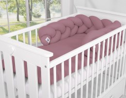 My Sweet Baby Ochraniacz warkocz pleciony do łóżeczka - róż retro