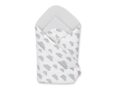 My Sweet Baby Rożek dla niemowlą miękki - chmurki szare/szary
