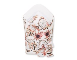 Bobono Dwustronny rożek dla niemowląt miękki z wiązaniem - łapacze snów kwiatowe