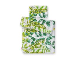 Bobono Komplet pościeli dla niemowląt z wypełnieniem 2-cz 75x100cm NEWBORN - eukaliptus