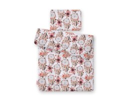 Bobono Komplet pościeli dla niemowląt z wypełnieniem 2-cz 75x100cm NEWBORN - łapacze snów kwiatowe