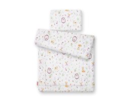 Bobono Komplet pościeli dla niemowląt z wypełnieniem 2-cz 75x100cm NEWBORN - leśna delikatność