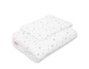 Bobono Komplet pościeli dla niemowląt z wypełnieniem 2-cz 75x100cm NEWBORN - mini gwiazdki szare