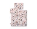 Bobono Komplet pościeli dla niemowląt z wypełnieniem 2-cz 75x100cm NEWBORN - róże sepia