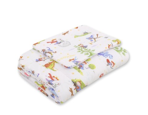 Bobono Komplet pościeli dla niemowląt z wypełnieniem 2-cz 75x100cm NEWBORN - rycerz i smok