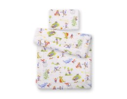Bobono Komplet pościeli dla niemowląt z wypełnieniem 2-cz 75x100cm NEWBORN - rycerz i smok