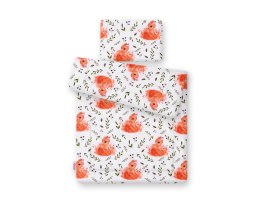 Bobono Komplet pościeli dla niemowląt z wypełnieniem 2-cz 75x100cm NEWBORN - wiewiórki