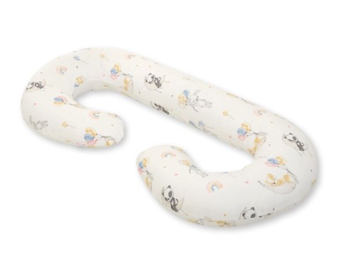 Bobono Poduszka ciążowa typu C dla kobiet w ciąży do spania karmienia + zdejmowana poszewka - baloniki