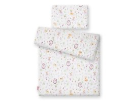 Bobono Pościel dla dzieci 2-częściowa bawełniana 120x90 cm - leśna delikatność