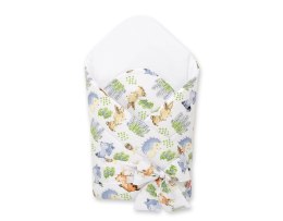 Bobono Rożek dla niemowląt z wiązaniem 2w1 usztywniany i miękki - leśna przygoda