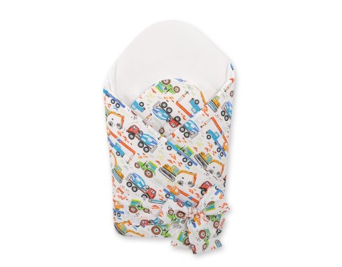 Bobono Rożek dla niemowląt z wiązaniem 2w1 usztywniany i miękki - plac budowy